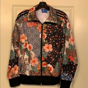 NWT Adidas Jogging Suit Floral Jacket